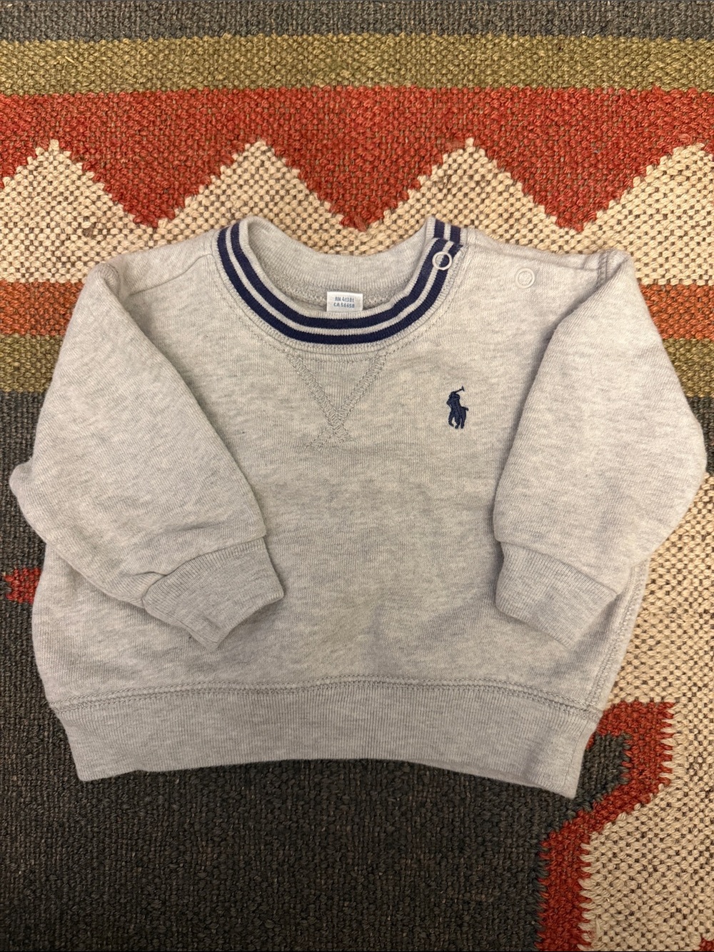 Ralph Lauren Gray Sweatshirt with Navy Pony